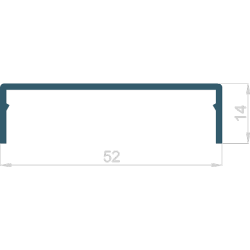 Krycí profil 14mm