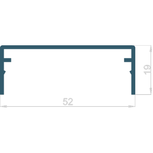 Krycí profil 19mm